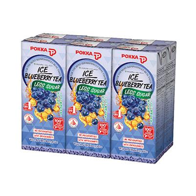 Ice Blueberry Tea Less Sugar 250ml x 6s