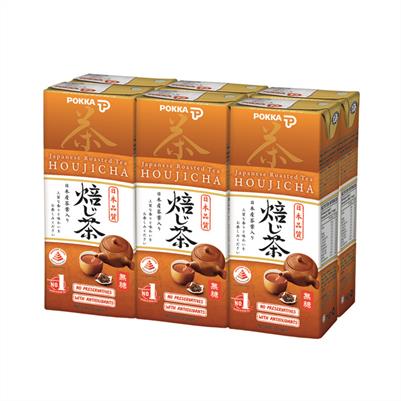Houjicha Japanese Roasted Green Tea No Sugar 250ml x 6s