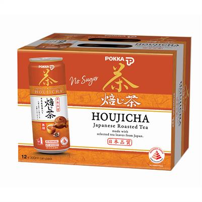 Houjicha Japanese Roasted Green Tea No Sugar 300ml x 12s